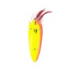 Dardevle 1571 Dardevlet (Weedless) – Rayas Chartreuse/Naranja 3/4 oz. –