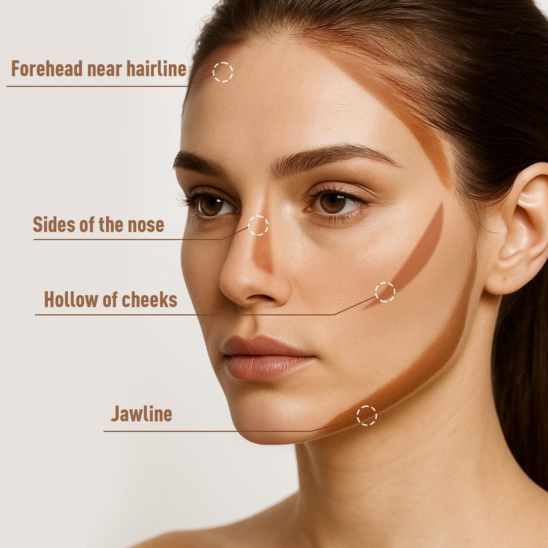 FV Liquid Contour & Bronzer Stick, Natural Finish, Blendable Hydrating