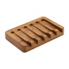 Soap Dish with Slanted Waterfall Design by HTB, Bar Soap