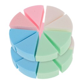 Beavorty 4 Sets Triangle Makeup Puff Cosmetics Sponge Wedge Portable Facial Makeup Pad Beauty Tool