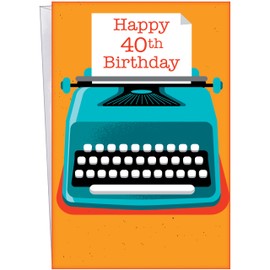 Chuck's Card-O-Rama - 40th Birthday Card - MADE IN USA - (Funny), Perfect Size: Opens to a generous 10″×7.75″ - Packaged in Extra Sturdy Mailer - 11511