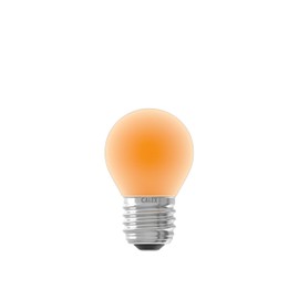 Calex – Spherical LED Bulb Orange 240 V 1 W E27 20,000 Hours. 73 x 45 mm.