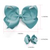 Bownita Girl's' Classic Handmade Grosgrain Hair Bow, Snag-Free, No-Slip, Large
