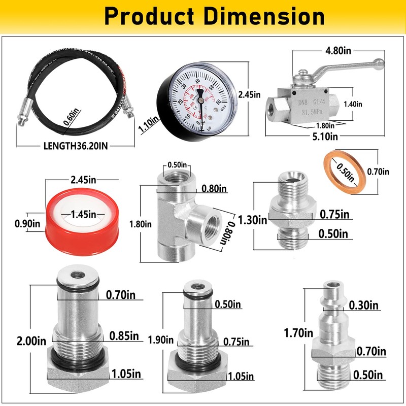 Camoo 6.0L High Pressure Oil System IPR Air Test Tool