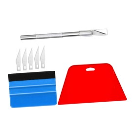 CHILDWEET 8-in-1 Diy Car Vinyl Wrap Kit Window Tint Tool Set Plastic Tint Scraper Automotive Film Kit for Car Home