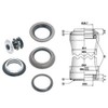 Point Headset Semi-Integrated Loo A-Head 1 1/8, Aluminium, black