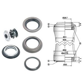 Point Headset Semi-Integrated Loo A-Head 1 1/8, Aluminium, black