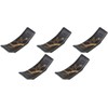 Set of 5 Black Pine Warped Chopsticks Rest [2.8 x