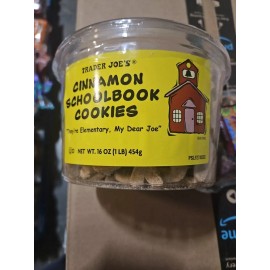 Trader Joe's Cinnamon Schoolbook Cookies 16 Oz. Container ( Snacks For Kids)