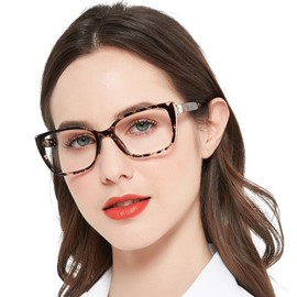 MARE AZZURO Oversized Reading Glasses Women Designer Glitter Readers 1.00 1.25 1.50 1.75 2.00 2.25 2.50 2.75 3.00 3.50 4.00 5.00 6.00 (Brown, 125