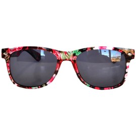owl KIDS SUNGLASSES FLORAL RED POLARIZED DARK LENS PROTECT CHILD'S EYES FROM UV &BAG
