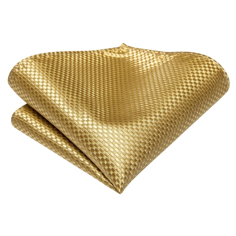 Hi-Tie Silk Men's Tie and Pocket Square Cufflinks Lapel Pin