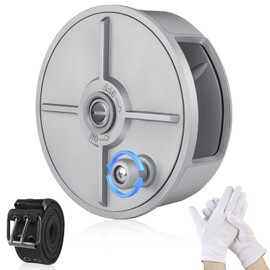 FANOVO Aluminum Tie Wire Reel Lightweight Ambidextrous Coil Holder Wheel with 360° Rewind Knob and 1.5m Work Belt & Gloves, Compatible with 12-18 Gauge Wires, for Left or Right-Handed Operation