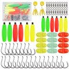 Catfish Rig Catfishing Fishing Accessories Making Kit,111pcs Catfish Tackle Bait