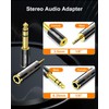 ANDTOBO 1/4 inch to 3.5mm and 3.5mm (1/8'') Plug Male