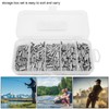 500PCS Single Double Barrel Crimping Sleeve Fishing Line Wire Leader