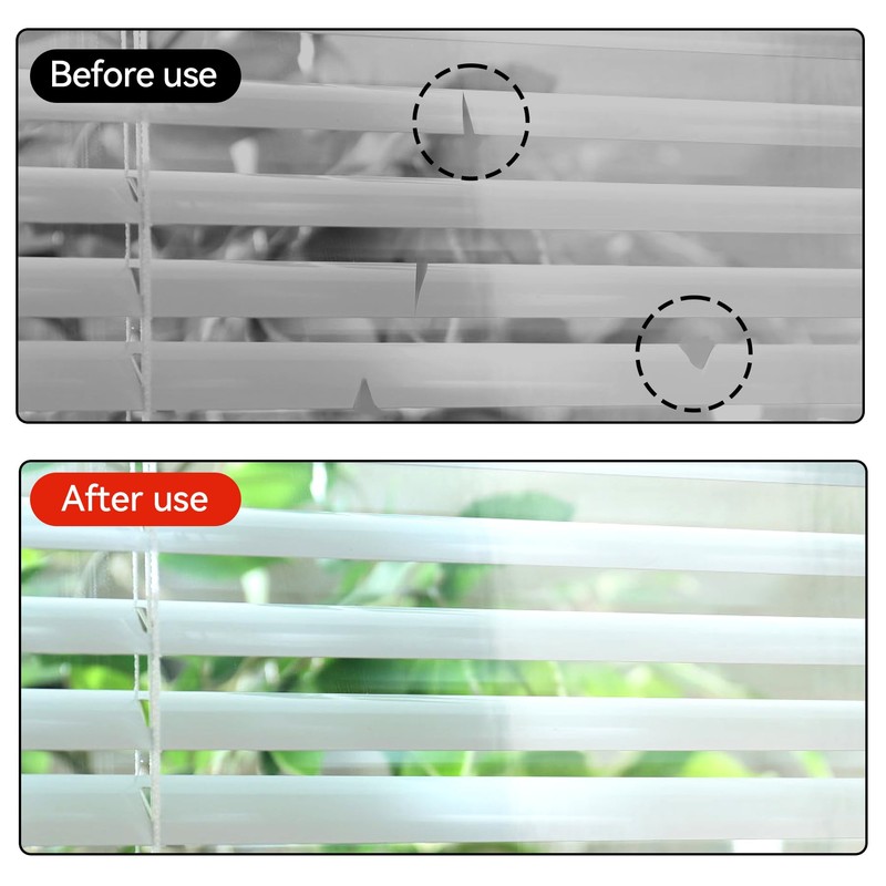 20 Pcs White Mini Horizontal Blind Repair Tabs-1 inch Horizontal
