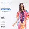 Adult Quick-Drying Microfiber Beach Bath Robe Towel Cape Poncho - Geometric Print 105*80*33cm/2173 4ea