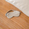 KNOKNO Silk Sleep Mask with Storage Bag, Beige, Elastic Band