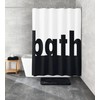 Kleine Wolke Shower Curtain Polyester Black White 180 x 200