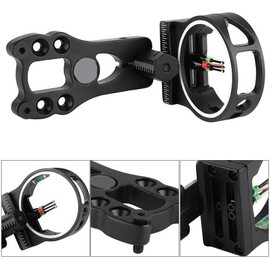 Namvo TP1530 Basic Compound Bow Sight 3-Pin Fiber Optics without Sighting Light for Hunting Shooting Pure Black