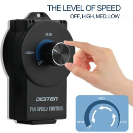 DIGITEN Variable Speed Controller - Exhaust Fan Speed Adjuster for Duct Inline Fan