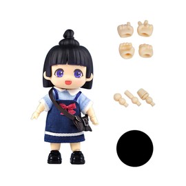 YMY Cute Mini BJD Doll Movable Joint Action Figure Doll （Black-Hair）