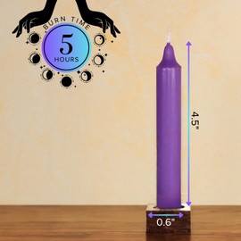 Simply Soson 4.5 inch Ritual Taper Candles Bulk, Mini Taper Candles - 42 Assorted Chime Spell Candles - Small Taper Candle Stick, Use as Witchcraft Supplies, Altar Candles, Unscented Prayer Candles