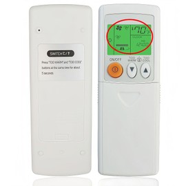 Replacement Remote Control for Mitsubishi Electric Mr Slim Air Conditioner MSZ-A09NA MSZ-A12NA MSZ-A15NA MSZ-A17NA MSZ-A09NA-1 MSZ-A12NA-1 MSZ-A15NA-1 MSZ-A17NA-1 (Fahrenheit