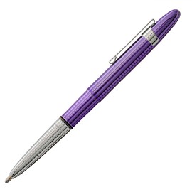 Fisher Space Pen Bullet Pen, Purple Haze, Ballpoint, Brass, Black Ink, Pocket Clip, Gift Box