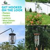 Gray Bunny Deck Hook, 37 Inch Bird Feeder Pole, Non-Slip
