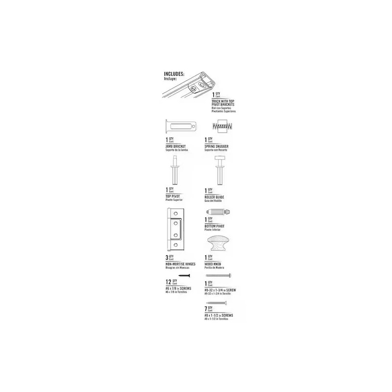 Everbilt 30 in. Bi-Fold Door Hardware Set – Complete Kit