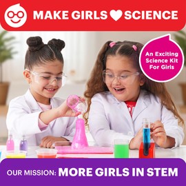 Doctor Jupiter Girls' First Science Kit for Kids Ages 4-5-6-7-8 | Birthday Gift Ideas for 4+ Year Old Girls | STEM Toy Kit with 100+ Experiments | Learning & Educational Projects