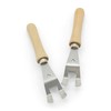 Universal handles, stainless steel grill grate lifter, removable, robust for