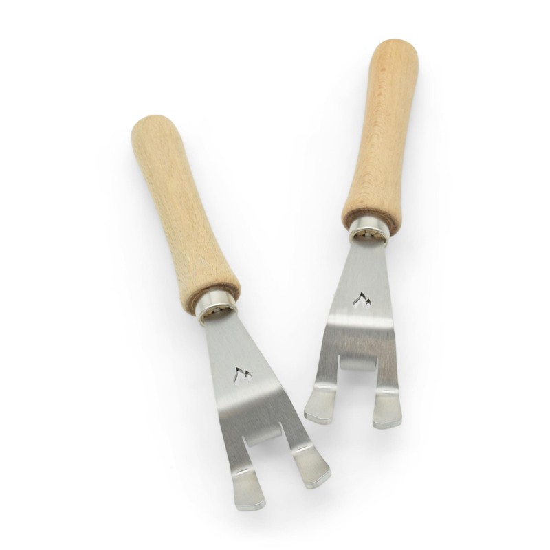 Universal handles, stainless steel grill grate lifter, removable, robust for