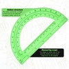 2 PCS 12 Inch Plastic Ruler and 6 Inch Plastic