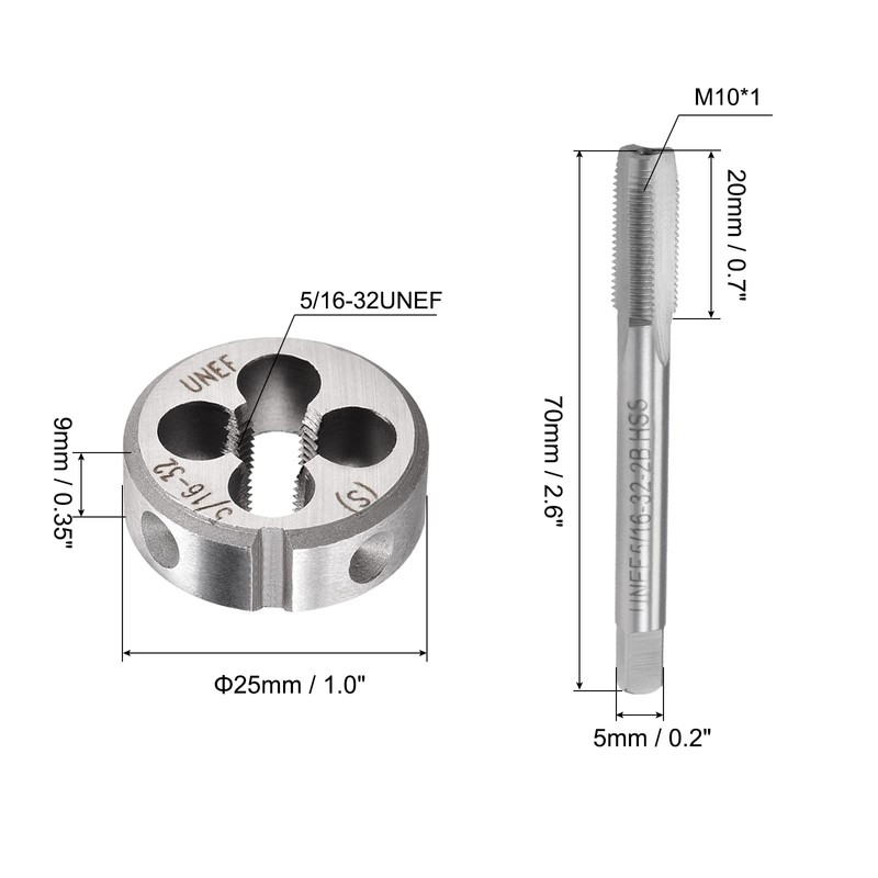 QUARKZMAN 2 x Machine Tap 5/16-32 UNEF Thread Pitch 2B