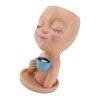 Resin Face Plant Pot Creative Cute Small Drinking Coffee Succulent
