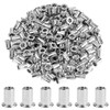 Powlankou 150 Pieces 1/4"-20 Stainless Steel Rivet Nuts Flat Head