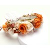 PoshMyra Burnt Orange Flower Crown for Women Wedding Autumn Floral