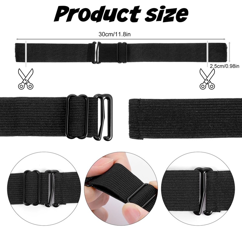 Guduling 10pcs Elastic Band for Wigs,Wig Band to Hold Wig