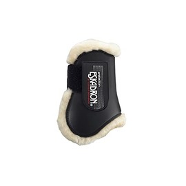 Eskadron Set of 2 Protective Boots Faux Fur Compact Rear Colour: Black