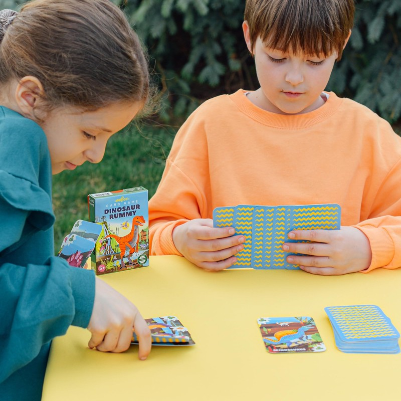 eeBoo: Dinosaur Rummy Playing Card Game - Kid Friendly Version
