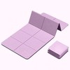 Portable Foldable Exercise Yoga Mat Pilates Pink