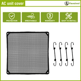 FLORALEAF Air Conditioner Cover for Outside Units 28''×28'' Universal Central AC Cover Defender for All Seasons