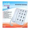 Tel UK Desk Telephone Hearing Aid Compatible - White Brand