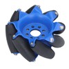 3in 45° Omnidirectional Wheel with 8 TPU Rubber Drive Rollers