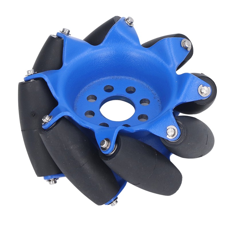 3in 45° Omnidirectional Wheel with 8 TPU Rubber Drive Rollers