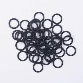 Othmro O-Rings Rubber Washers with 15mm OD 11mm ID 2mm Width, Nitrile Sealing Gasket Rings for DIY Tap Sink, Pack of 50