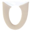 OKA Floria Washed Heated Toilet Seat Cover, Beige (Made in